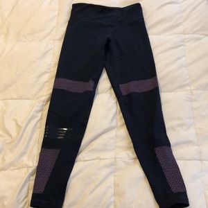 LilyBod activewear leggings in navy blue